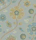 350615 Silk Garden Flowers Blue Wallpaper