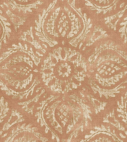 350622 Antique Damask Pink Orange Wallpaper