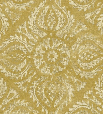 350623 Antique Damask Yellow Wallpaper