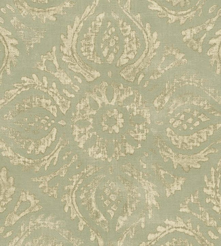 350624 Antique Damask Pastel Green Wallpaper 