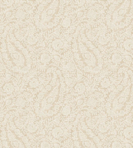 350650 Embroidered Meadow Cream Wallpaper 