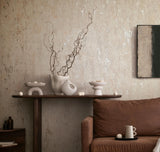 35124 Circles Concrete Look Beige Wallpaper