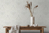 35148 Industrial Floral Gray White Wallpaper