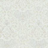 35148 Industrial Floral Gray White Wallpaper