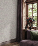 35152 Nature Romantic Floral Beige Gray Wallpaper 