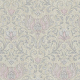 35152 Nature Romantic Floral Beige Gray Wallpaper 