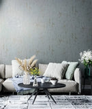 35162 Concrete Look Industrial White Blue Wallpaper 