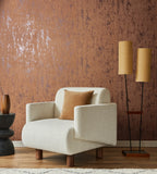 35163 Concrete Look Industrial Brown Wallpaper