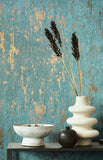 35164 Concrete Look Industrial Green Wallpaper