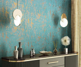 35164 Concrete Look Industrial Green Wallpaper