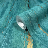 35167 Concrete Look Industrial Green Wallpaper 
