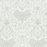 35168 Industrial Floral Beige White Wallpaper 
