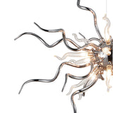 5573P23C-R Twist 15 Light Chandelier With Chrome Finish