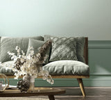 35755 Boho Uni Green Grey Wallpaper 