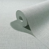 35755 Boho Uni Green Grey Wallpaper 