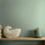 35761 Boho Uni Green Wallpaper