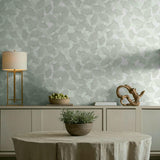 35781 Boho Floral Grey White Wallpaper 