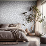 35783 Boho Floral Grey Wallpaper