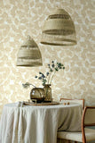 35784 Boho Floral Beige Wallpaper 