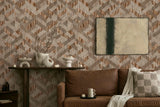 35789 Boho Wood Look Brown Wallpaper 