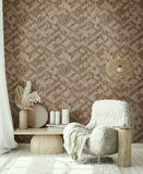 35789 Boho Wood Look Brown Wallpaper 