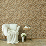 35790 Boho Wood Look Brown Beige Wallpaper
