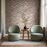 35791 Boho Wood Look Brown Grey Wallpaper