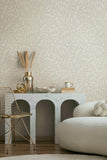 35792 Boho Floral Gray Wallpaper