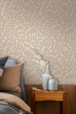 35796 Boho Floral Beige Brown Wallpaper