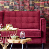 358030 Masterpiece Fabric Wicker Wallpaper