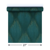 35806 Abstract diamond streaks geo dark green teal gold metallic textured wallpaper 3D
