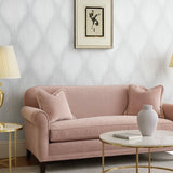 35807 Abstract diamond streaks geo grayish ivory off white cream textured wallpaper 3D
