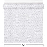 35809 Faux layered scallop scales plaster texture light gray art embossed wallpaper 3D