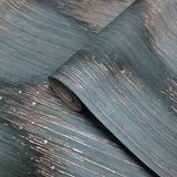 35888 Crystal diamonds strass embossed streaks dark green teal gold textured wallpaper