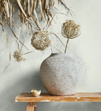 36419  Whisper Uni Plaster finish Beige White Wallpaper