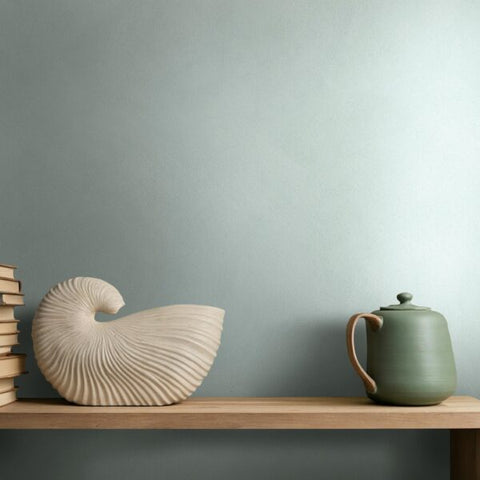 36422 Whisper Uni Plaster finish Green Wallpaper 