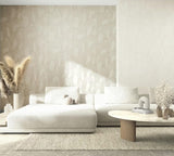 36428 Whisper Graphically Geometric Beige Wallpaper
