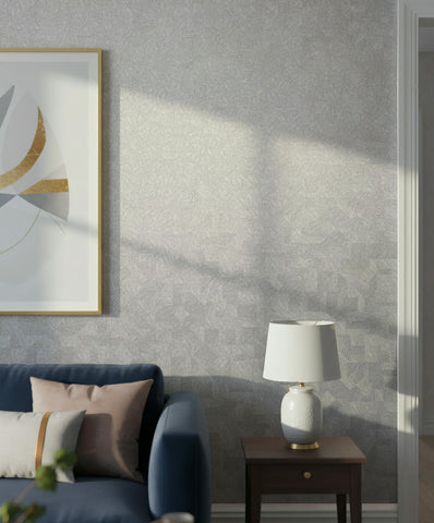 36450 Whisper Graphically Geometric Gray Wallpaper