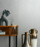 36456 Whisper Uni Plaster finish Grey White Wallpaper