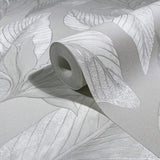36463 Whisper Nature Floral Grey Wallpaper