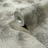 36496 Whisper Nature Floral Beige Brown Grey Wallpaper