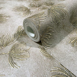 36498 Whisper Nature Floral Beige Brown Wallpaper