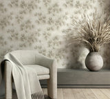 36499 Whisper Nature Floral Beige Wallpaper