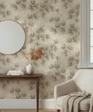 36499 Whisper Nature Floral Beige Wallpaper