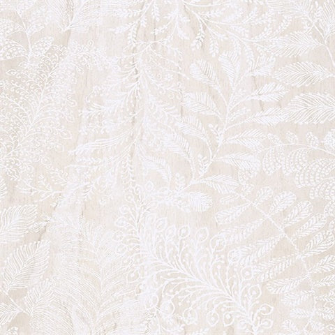 366000 Balth Beige Botanical Wallpaper