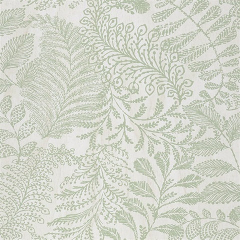 366004 Balth Mint Botanical Wallpaper