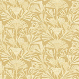 366012 Zorah Mustard Botanical Wallpaper