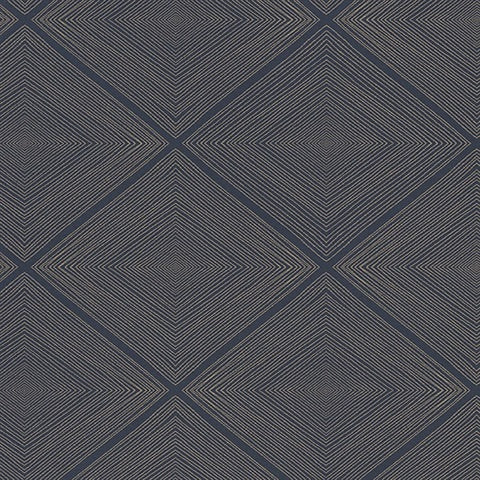 366021 Aries Navy Geometric Wallpaper