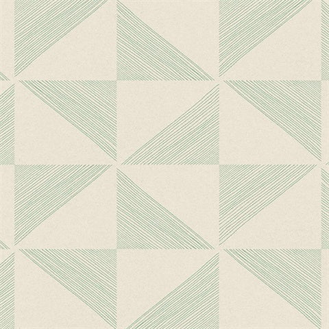 366031 Mont Green Geometric Wallpaper