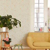 366041 Zig Light Blue Geometric Wallpaper